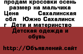 продам кросовки осень 21размер на мальчика › Цена ­ 500 - Сахалинская обл., Южно-Сахалинск г. Дети и материнство » Детская одежда и обувь   
